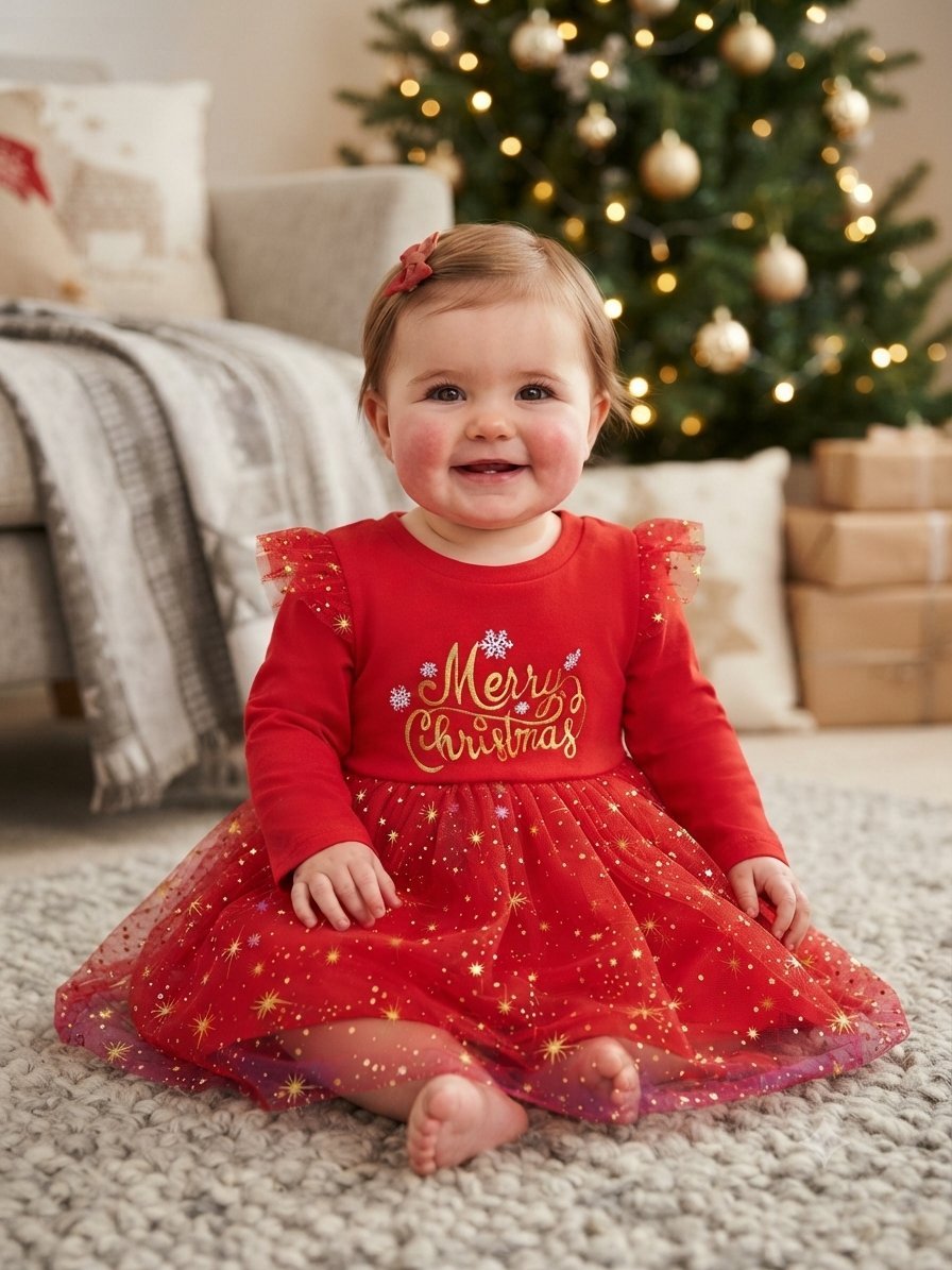 Tres jolie Robe bébé 6-9mois neuf sans étiquette 💥 95% coton