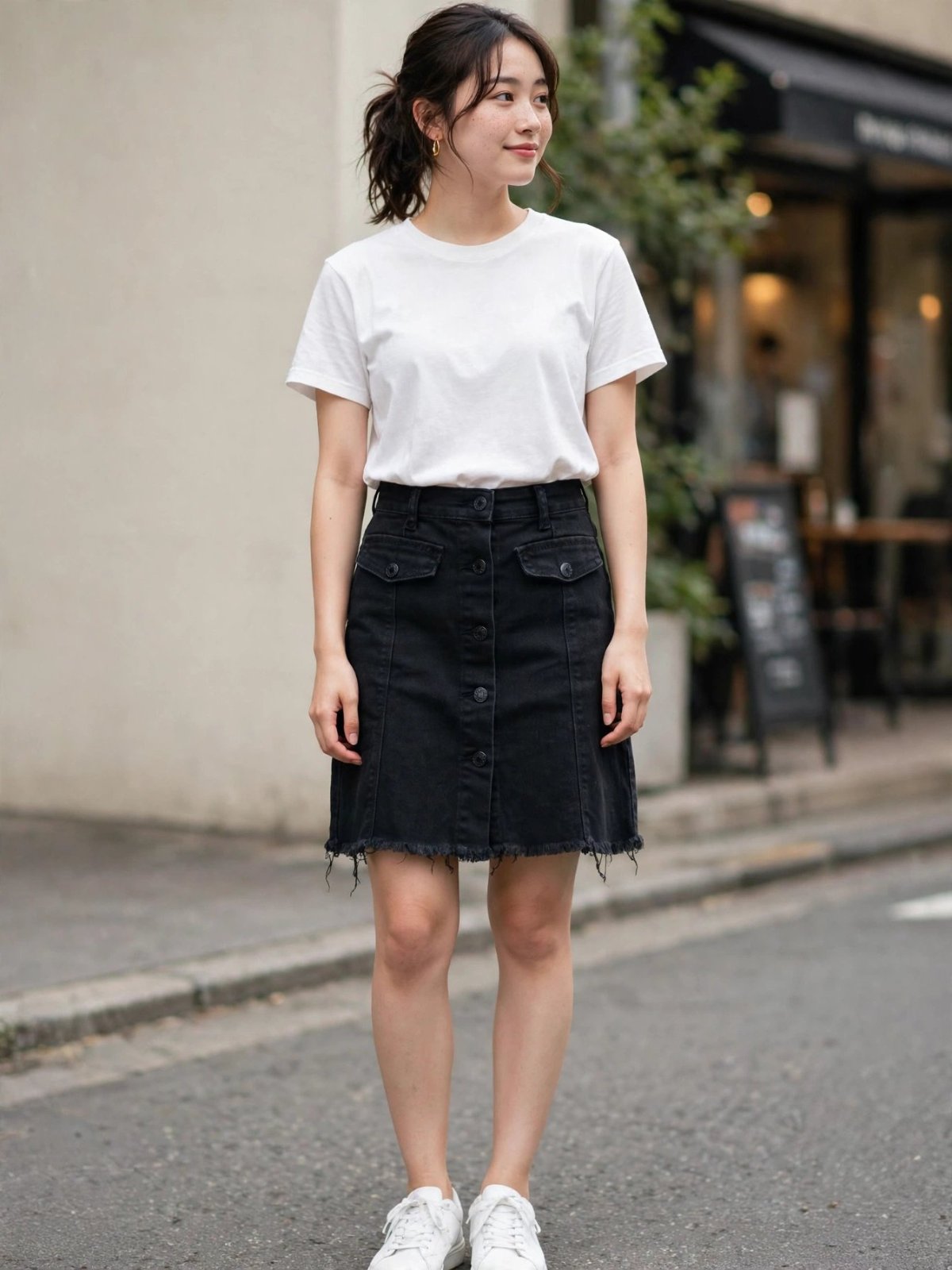Jupe djean noire taille S