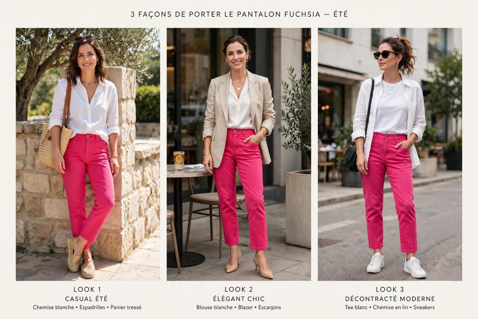 Pantalon H&M 💥💥💥 rose fuchsia taille 42 