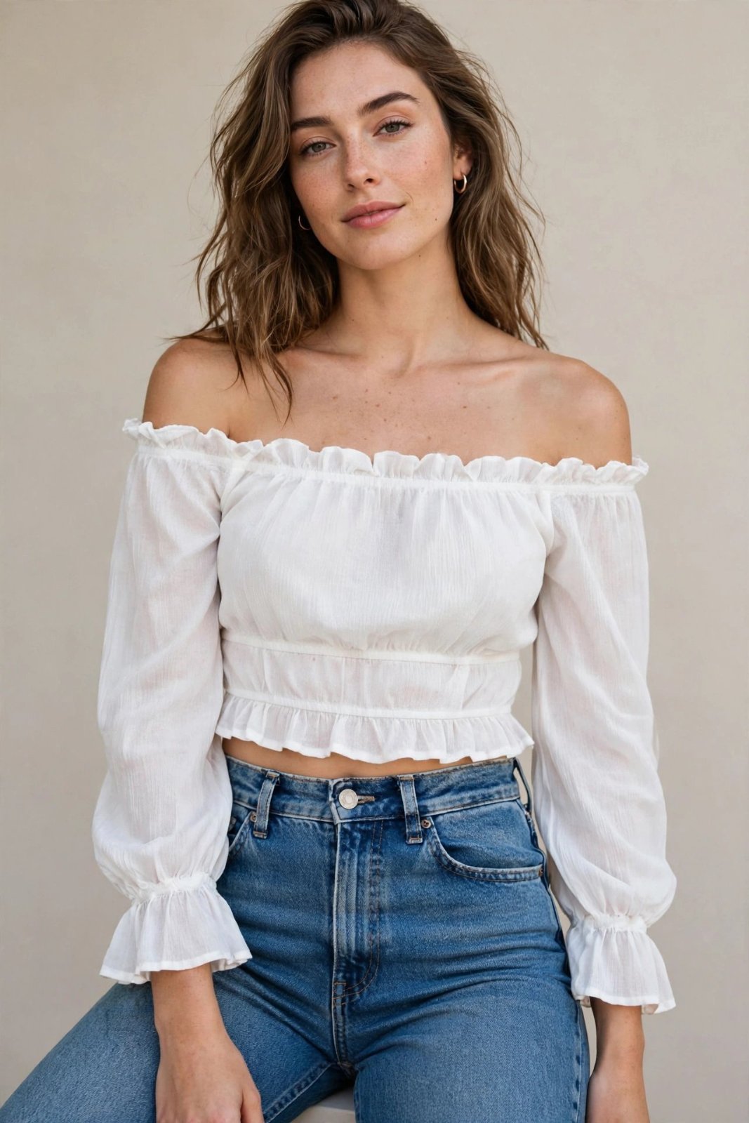 Top blanc très chic 💥💥 taille 40 ♥️♥️ 