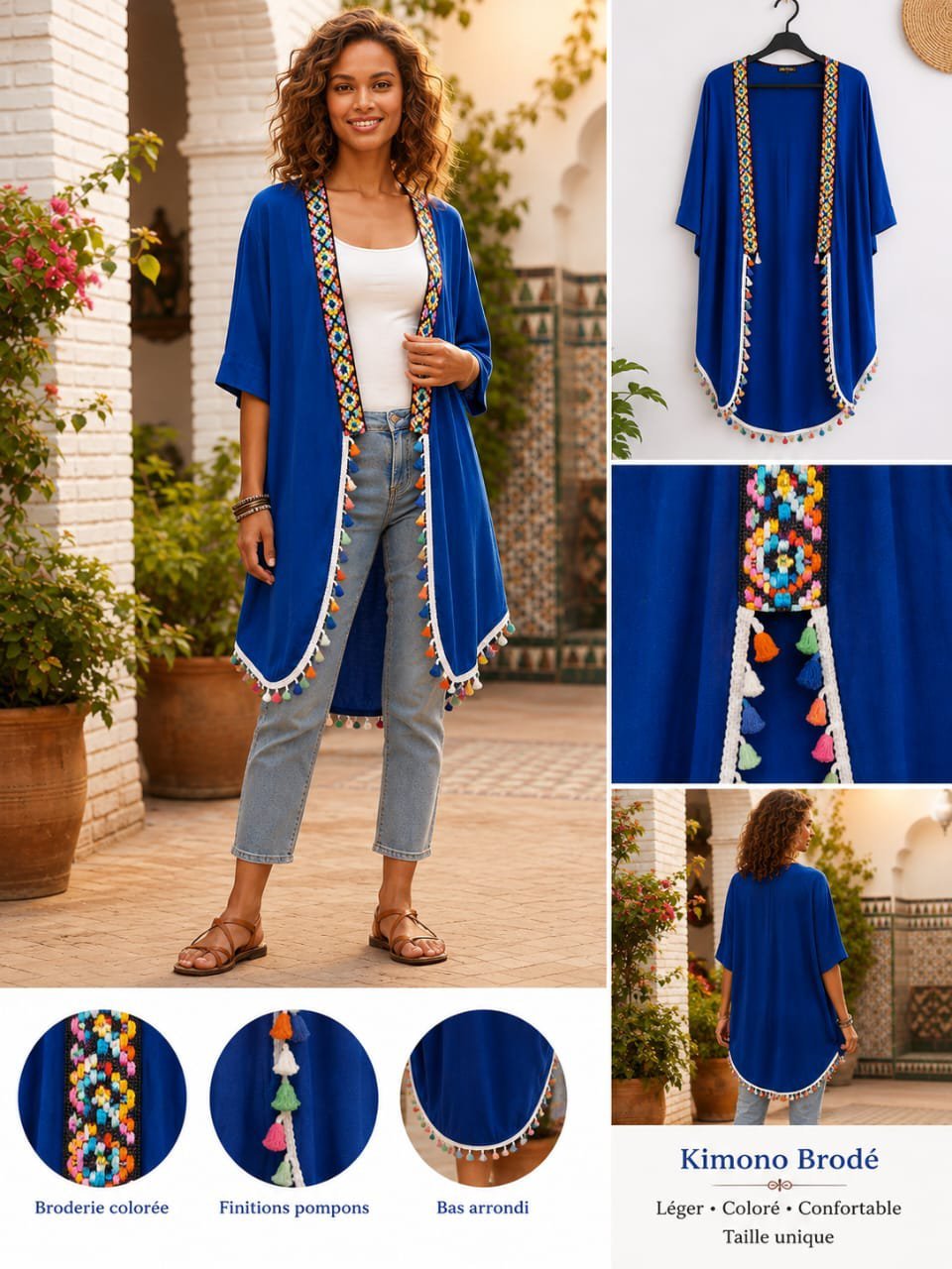 Kimono bleu Roi 