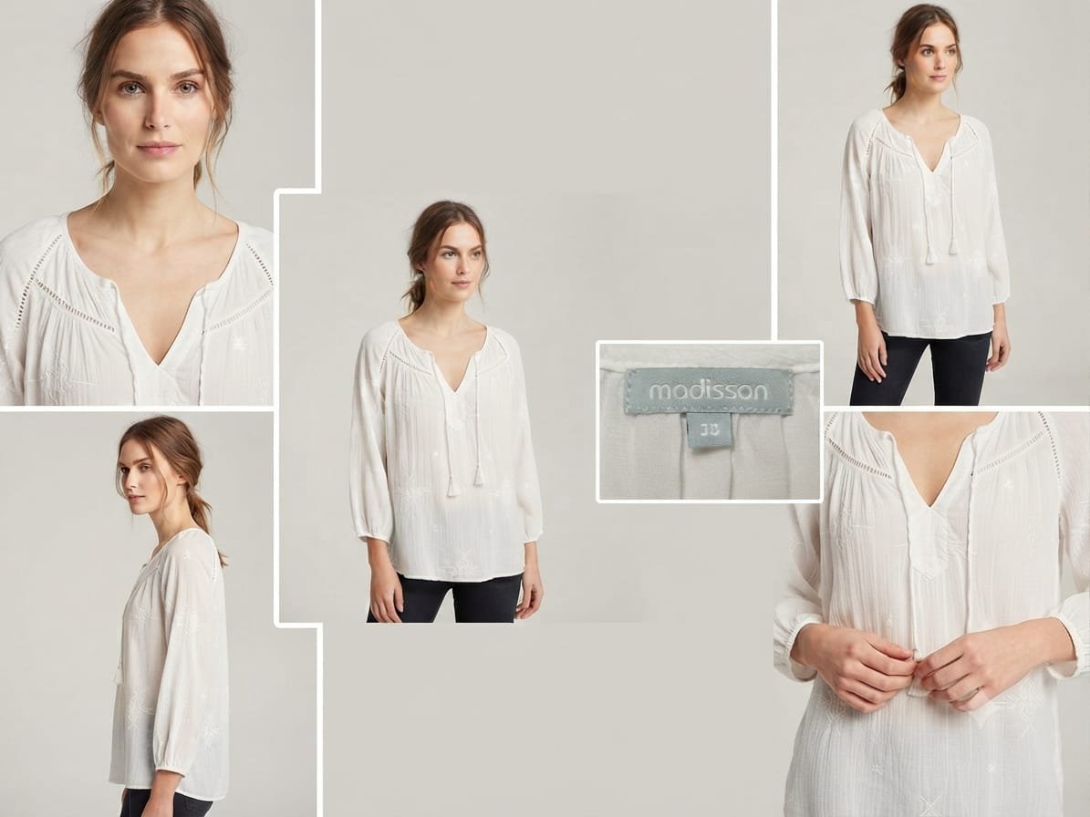 Chemise blanche coton voilé taille M 💥