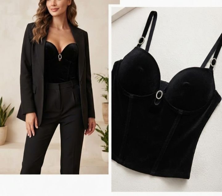 Corset noire d'Ain en très bon état presque Neuf ♥️ taille 38C Secret