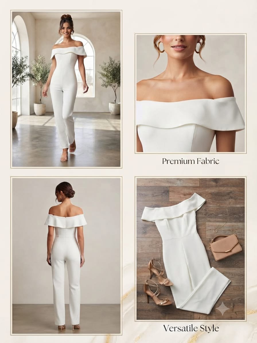 Combinaison H&M en très bon état presque Neuf ♥️ taille 34 blanc cassé 