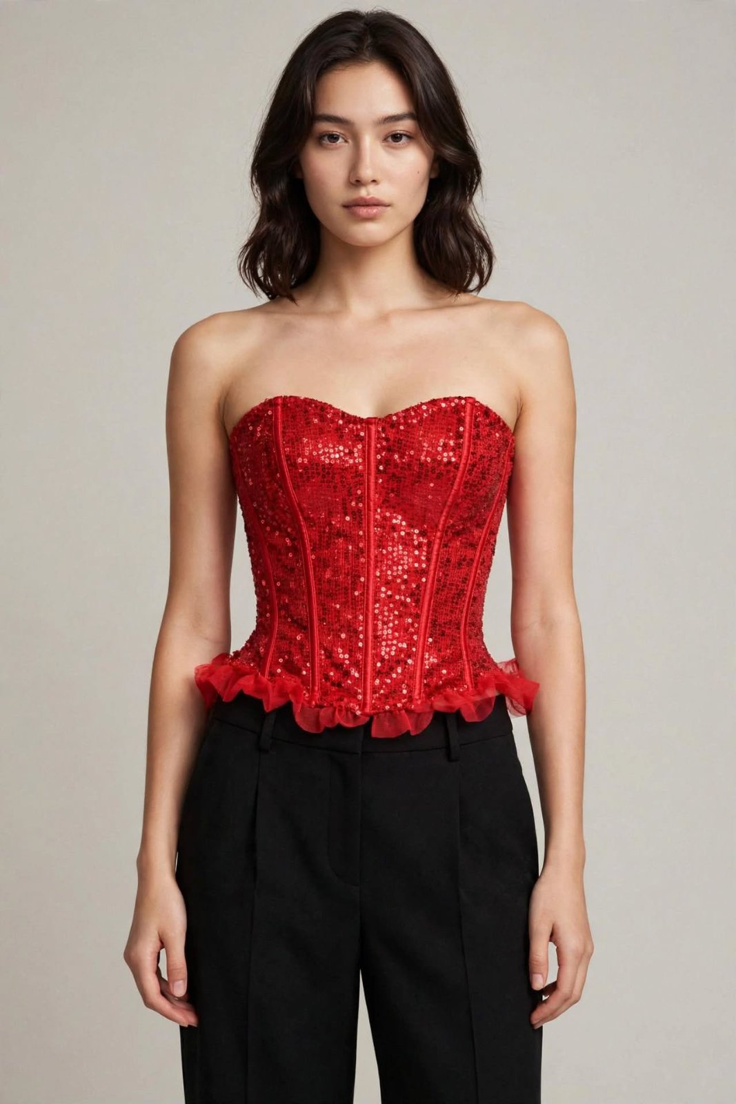 Corset très sexy jolie en rouge taille S ♥️♥️ TRUE Désire 