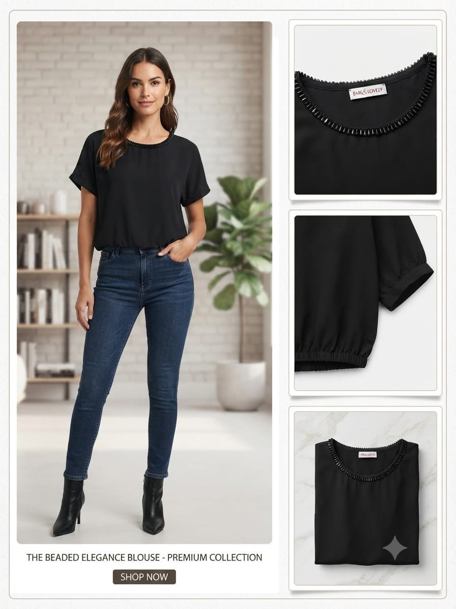 Chemise noire très chic neuf 💥 taille 46 Felicia 