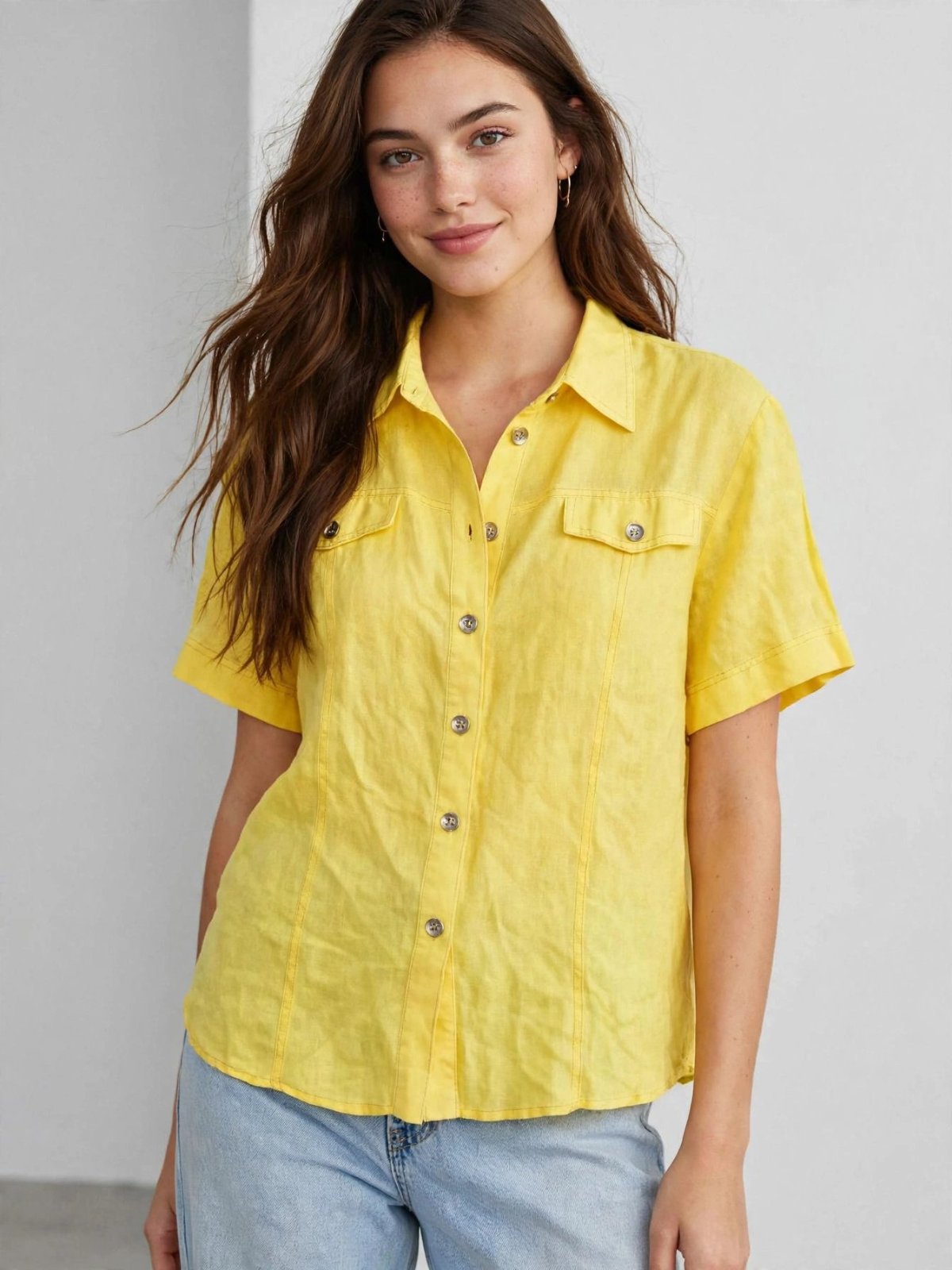Chemise jaune taille Xl
