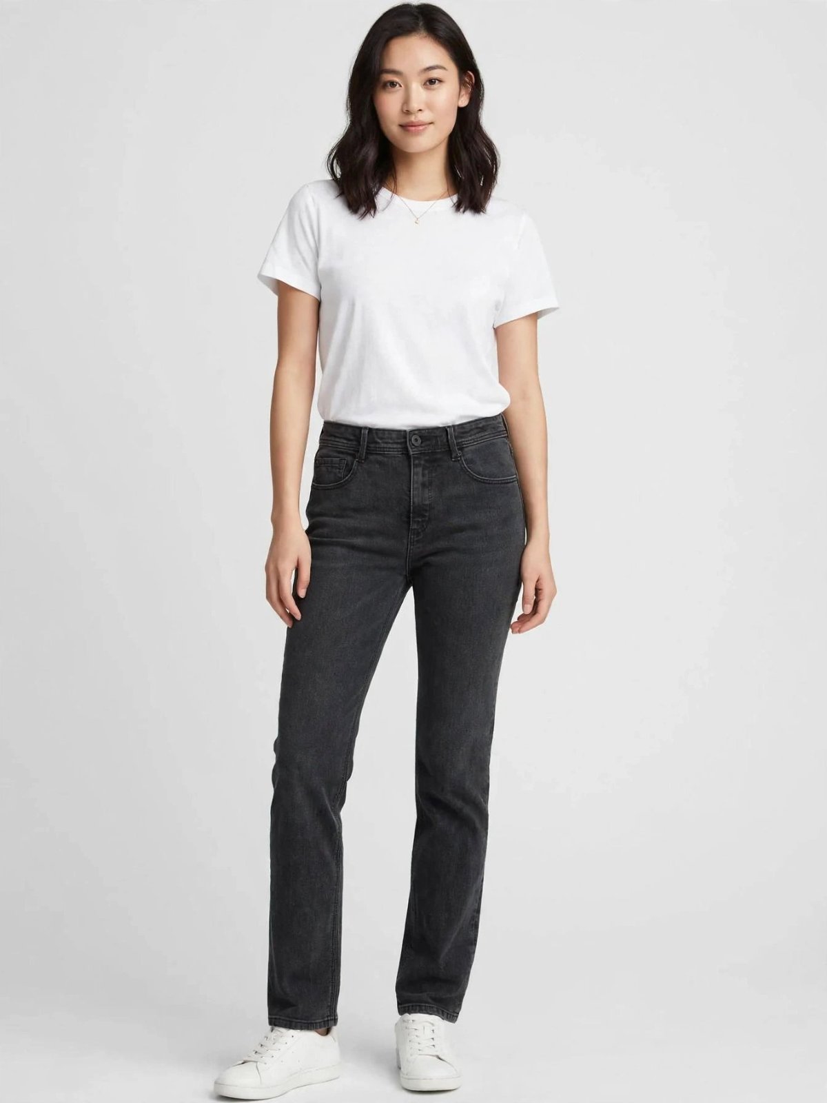 Pantalon djean gris charbon taille 38 