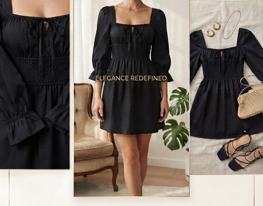 Robe noire courte 
