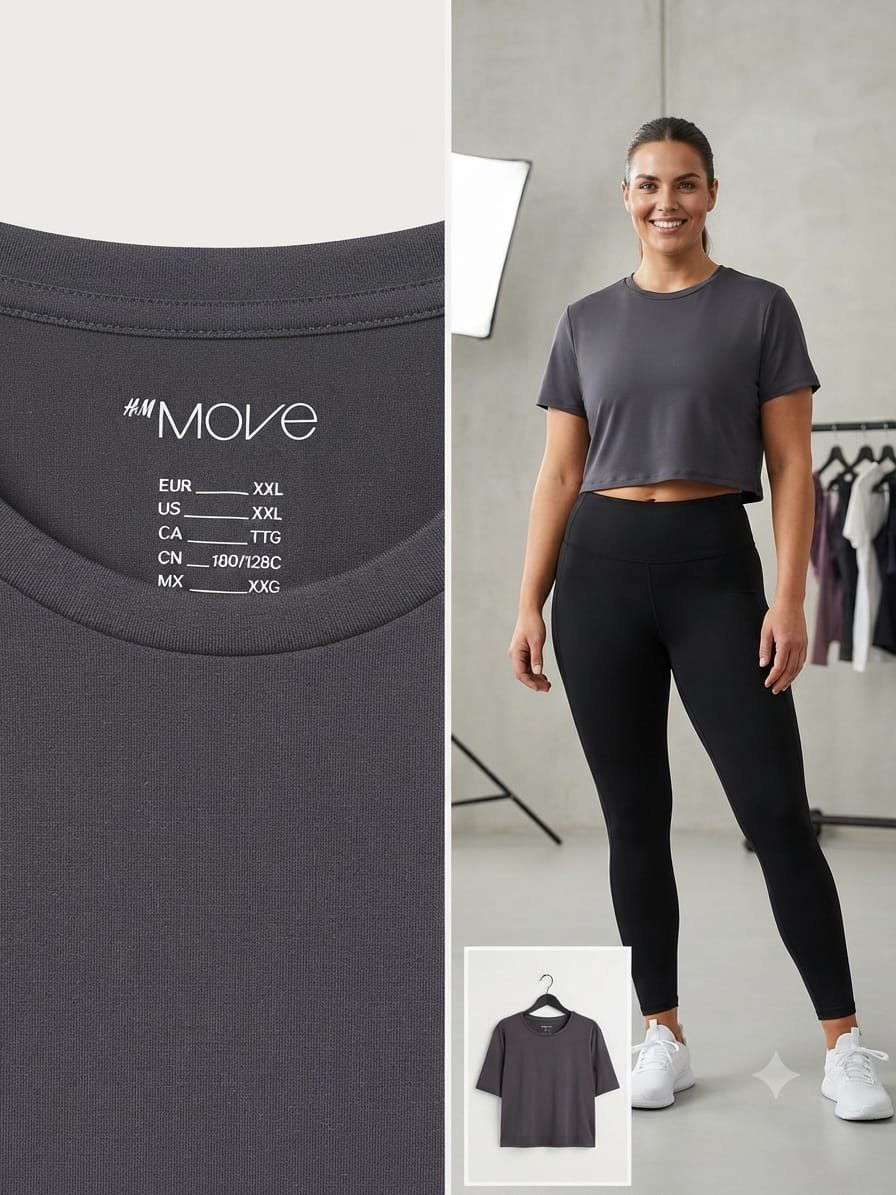 Top gris taille XXL HM
