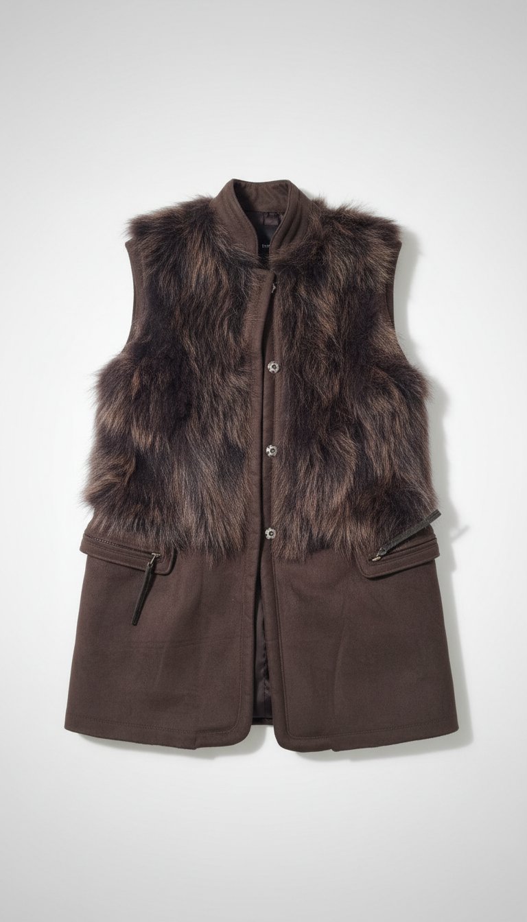 Manteau daim/ forrure