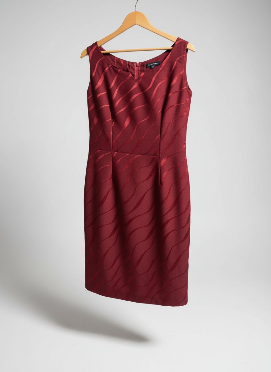 Robe rouge bordeaux