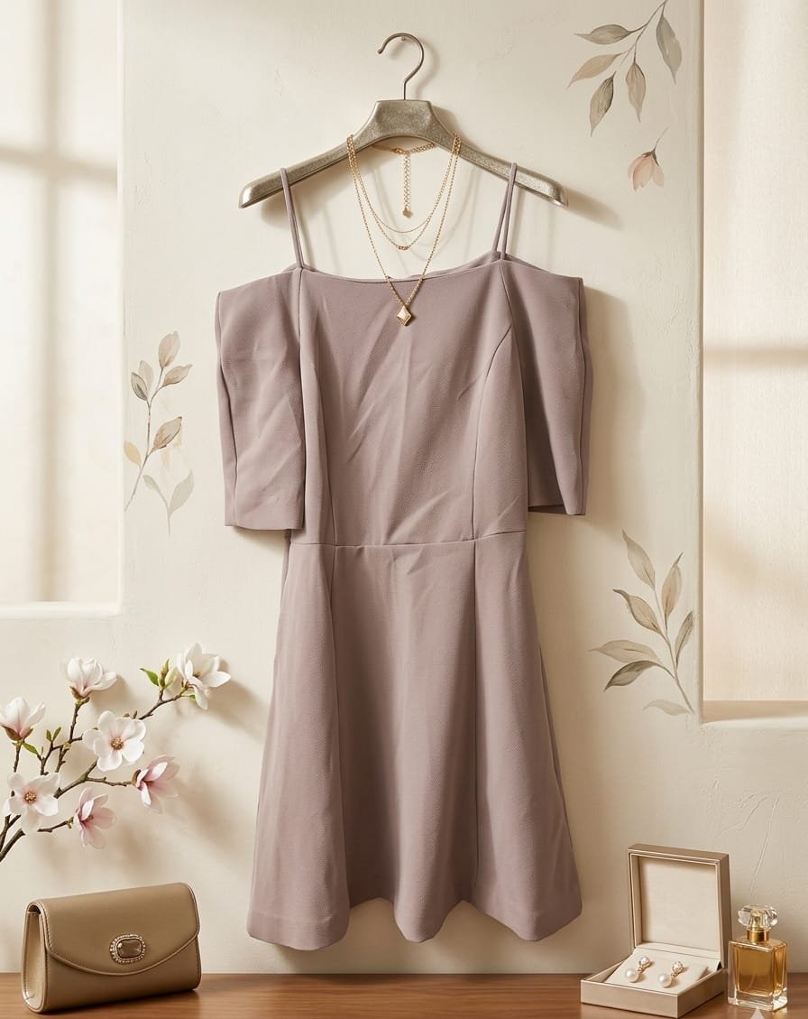 Robe beige H&M