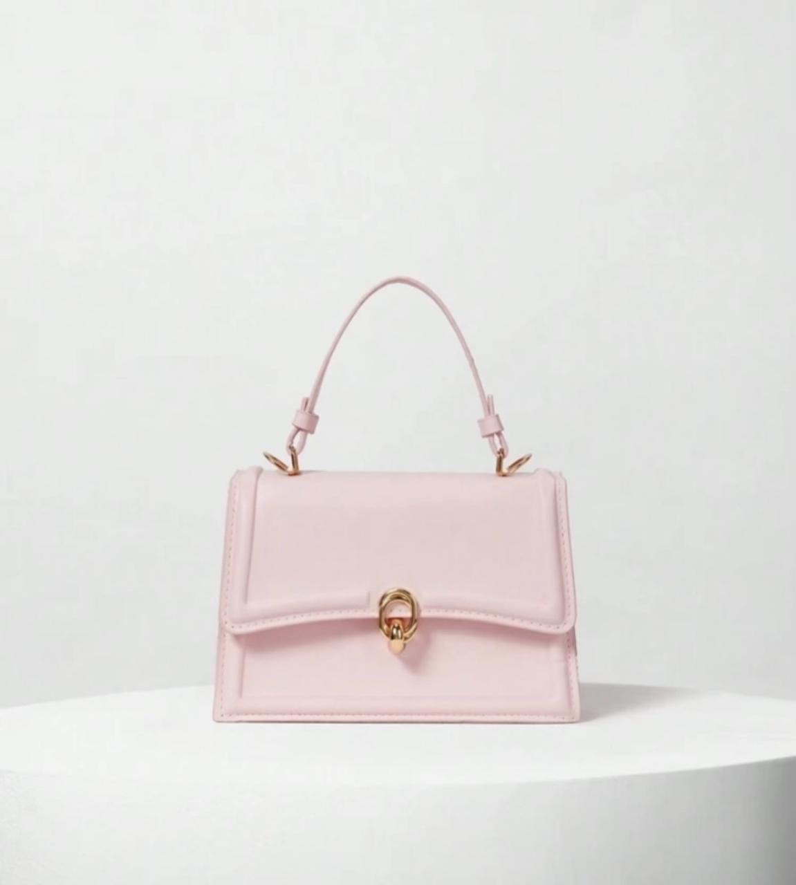 Sac rose detail en doré