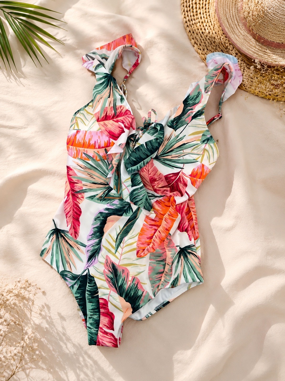Maillot de bain 1 pièce tropical – Taille 40