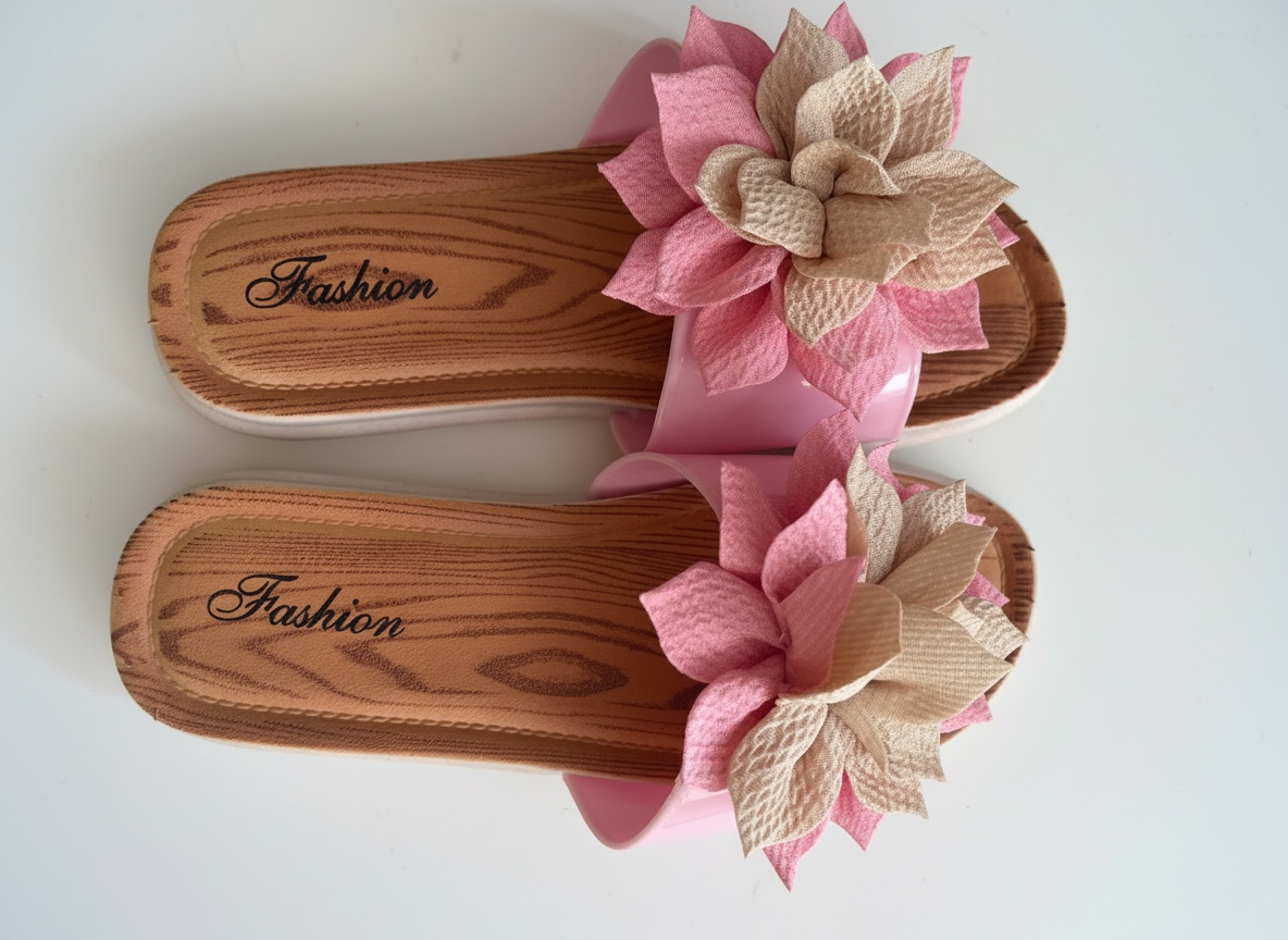 Claquette couleur rose