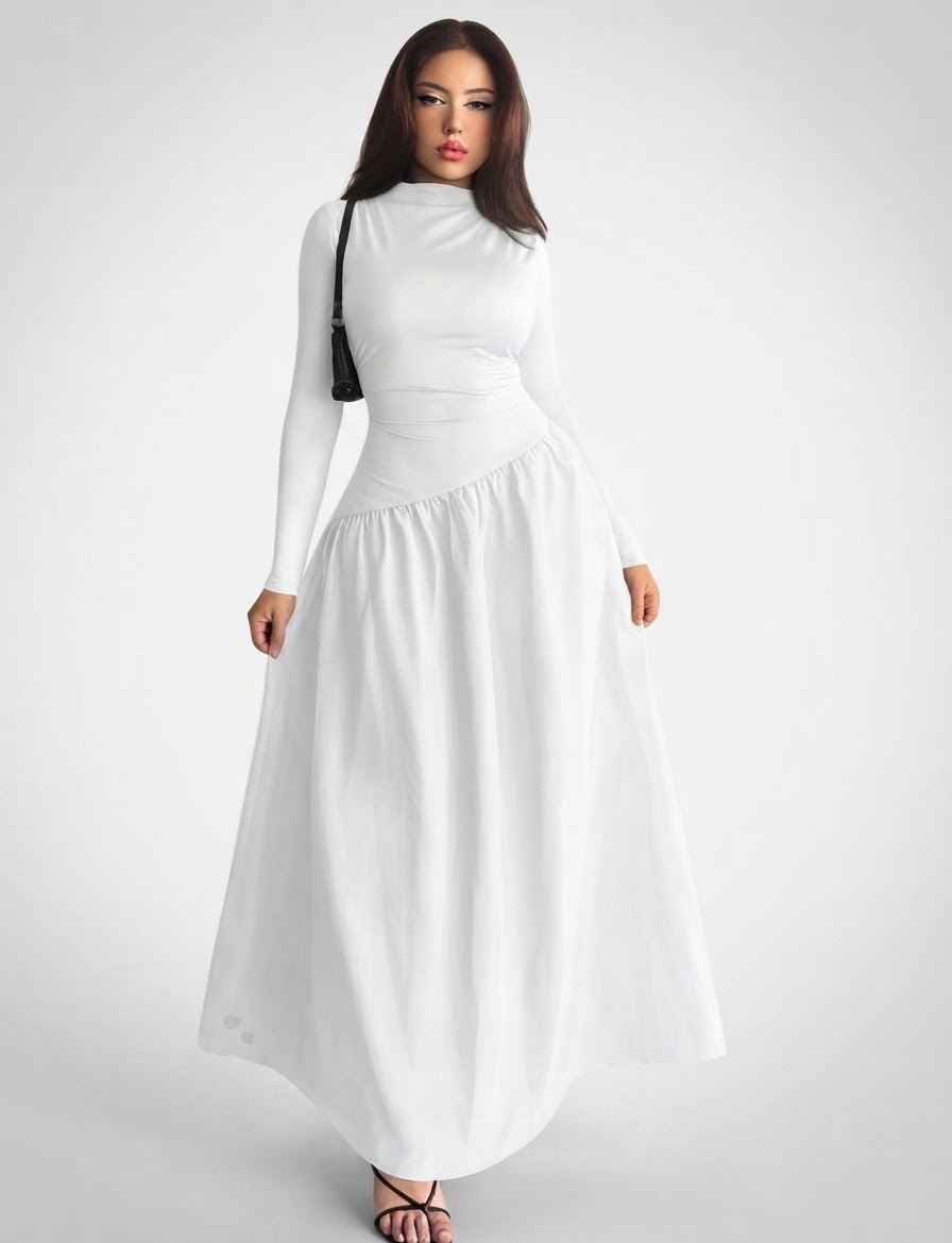 Robe blanche taille L