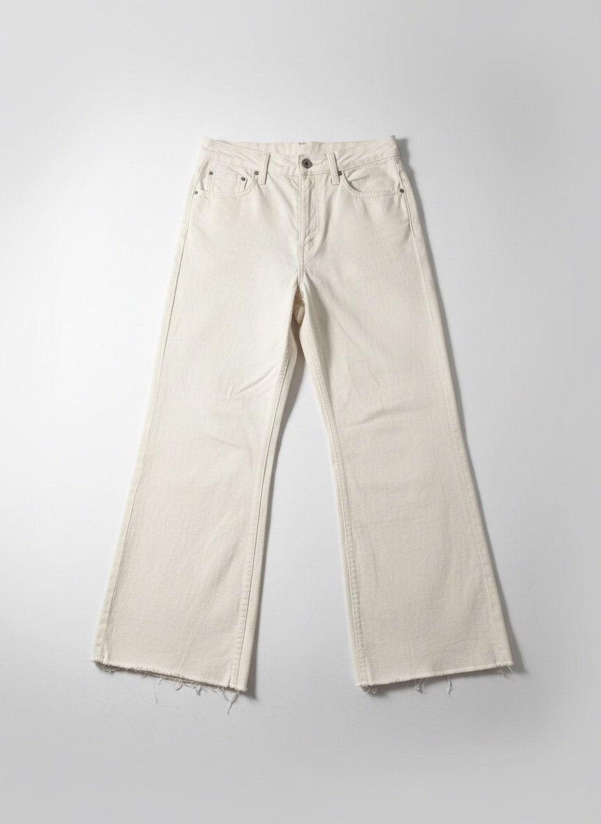 Pantalon jean blanc cassé