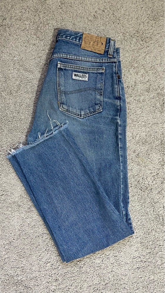 Jean bleu vintage – coupe droite