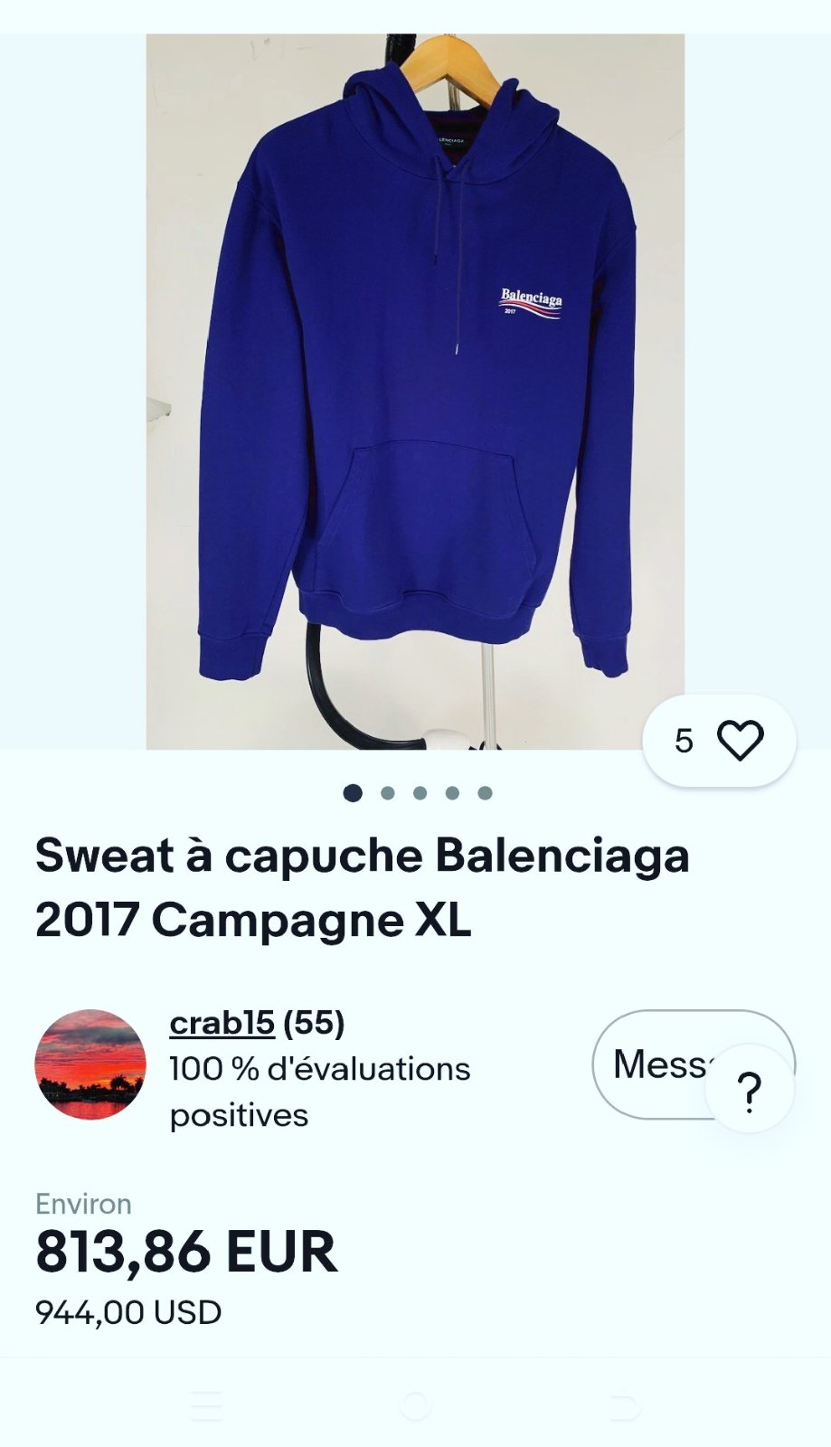 Sweat à capuche BALENCAIGA
