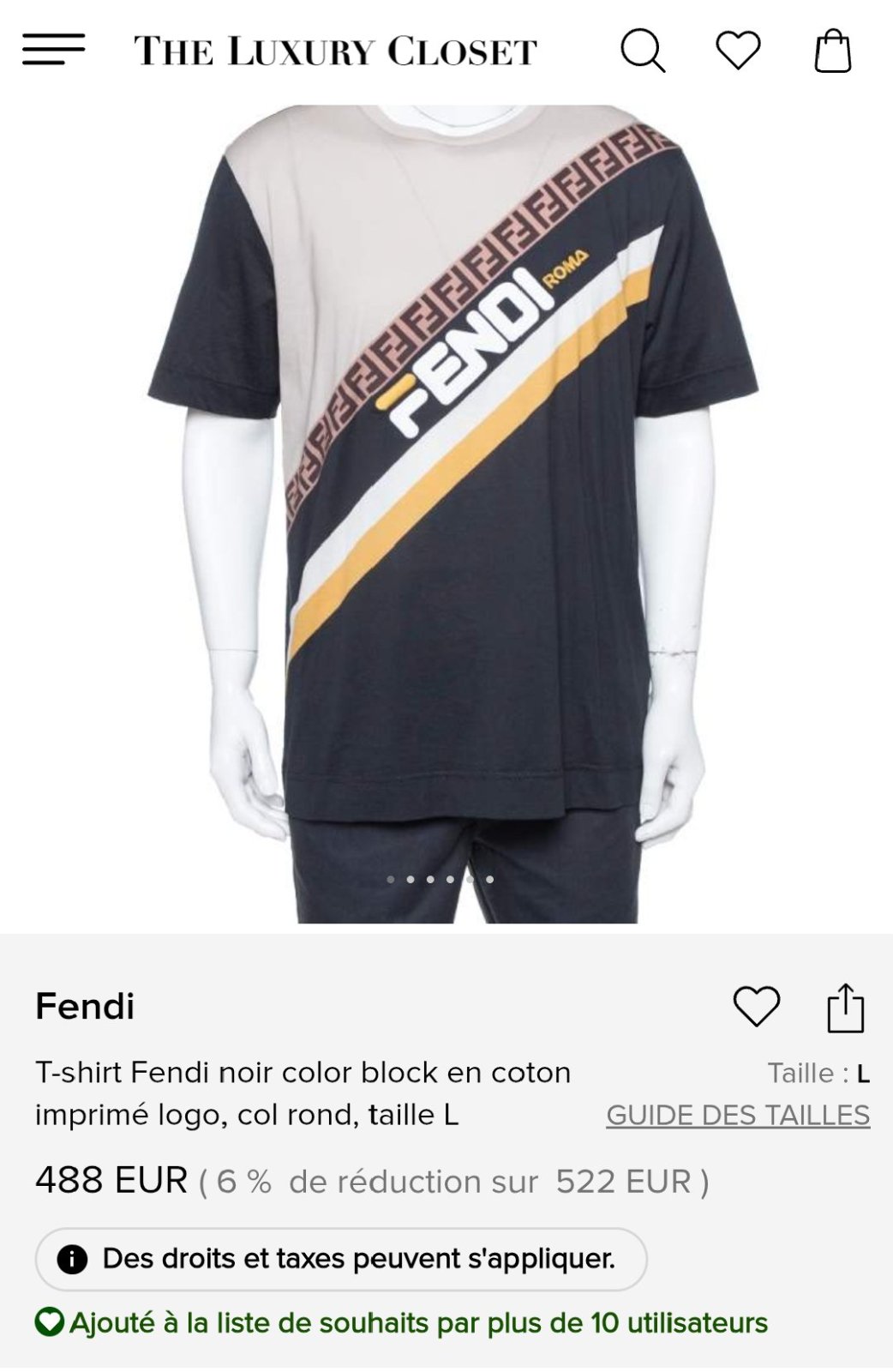 T shirt FENDI