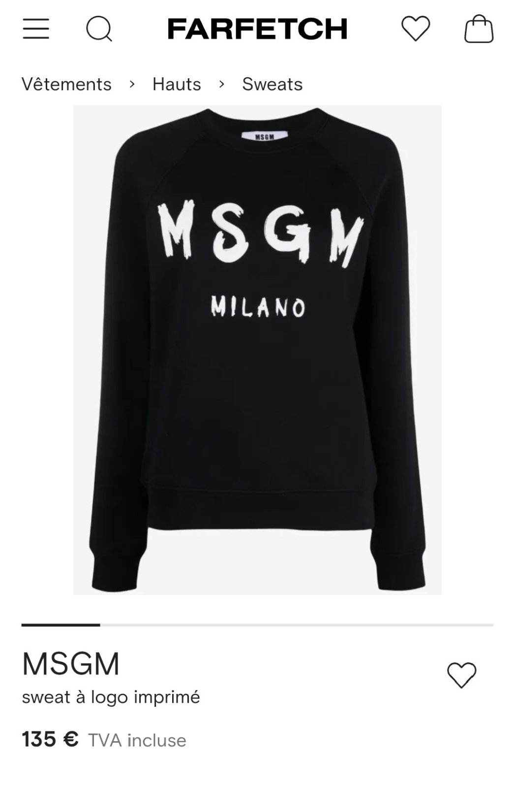 Pull de marque MSGM