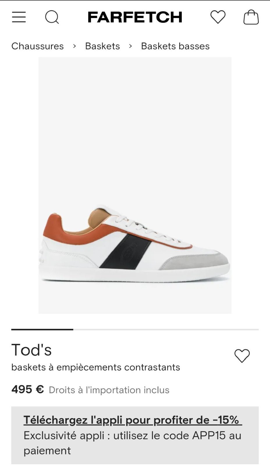 Beau basket TOD'S 