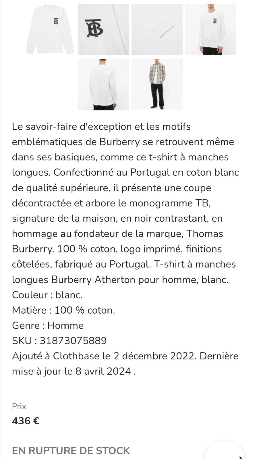 Pull BURBERRY 