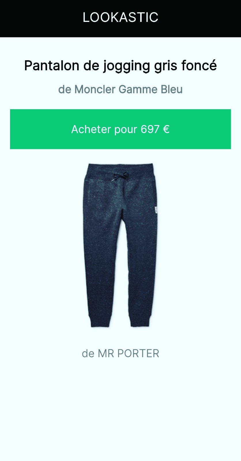 Bas de survetement de marque MONCLER GAMME BLEU