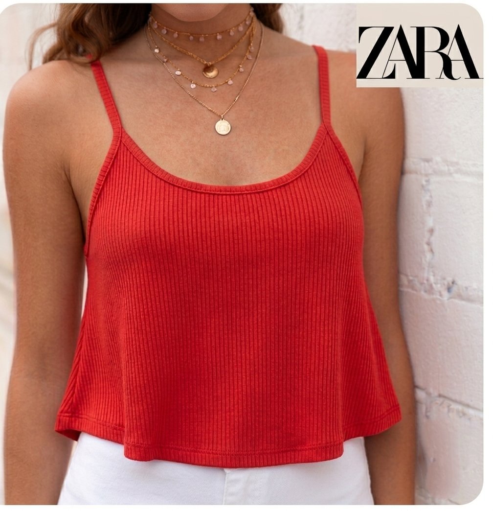 Crop top bretelles de la marque Zara