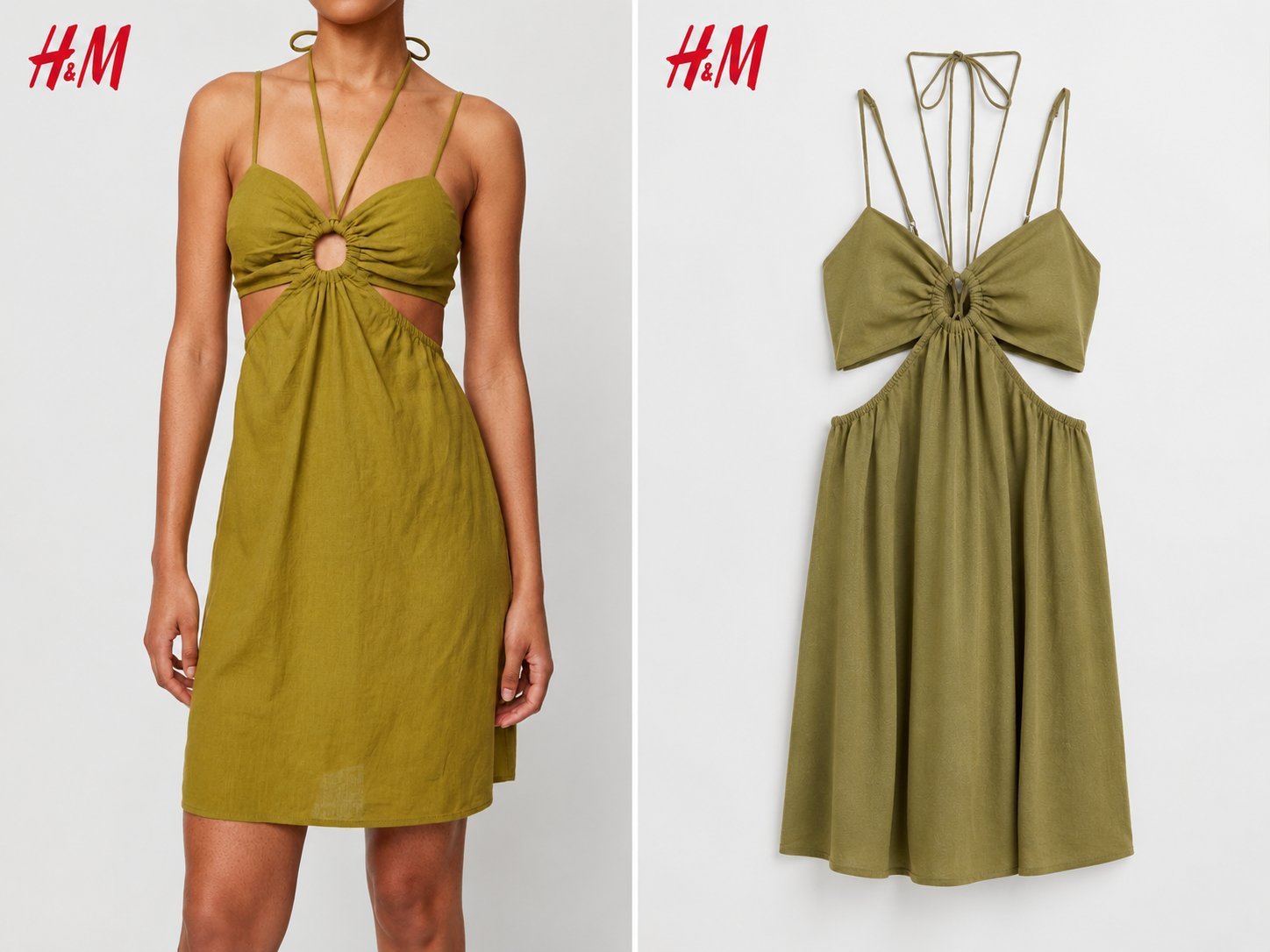 Robe découpé H&M