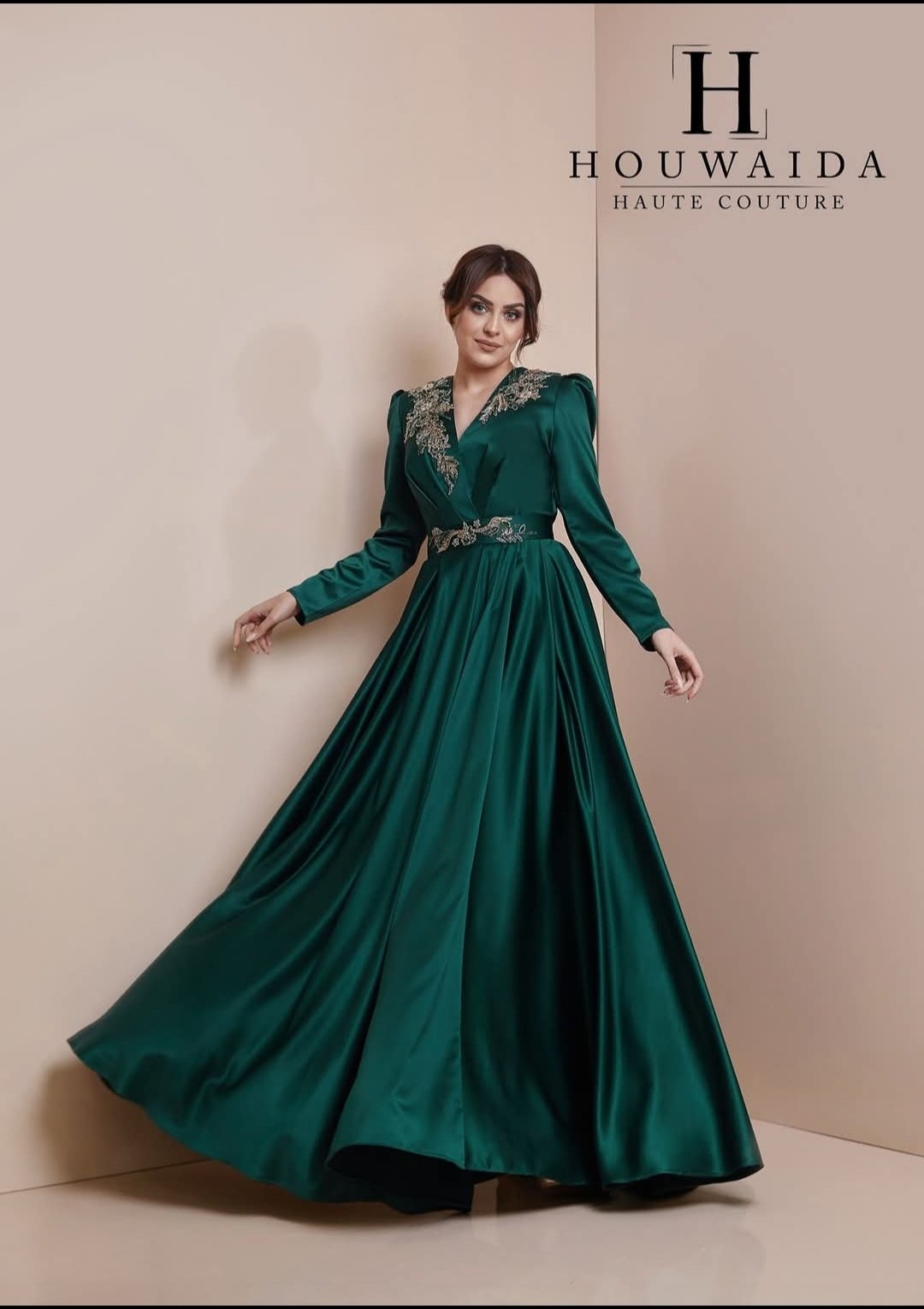 Robe soirée femme voilée ou nn