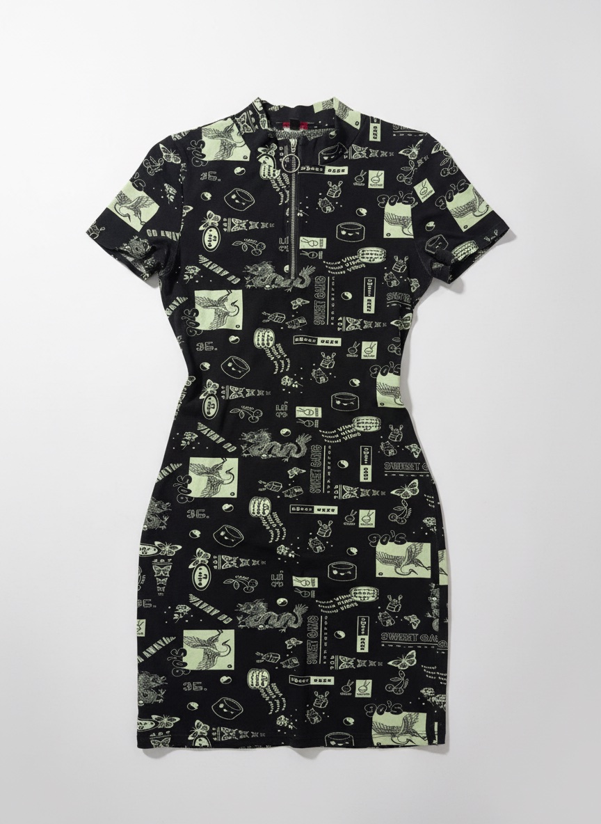 Robe moulante cotton modéle 90s