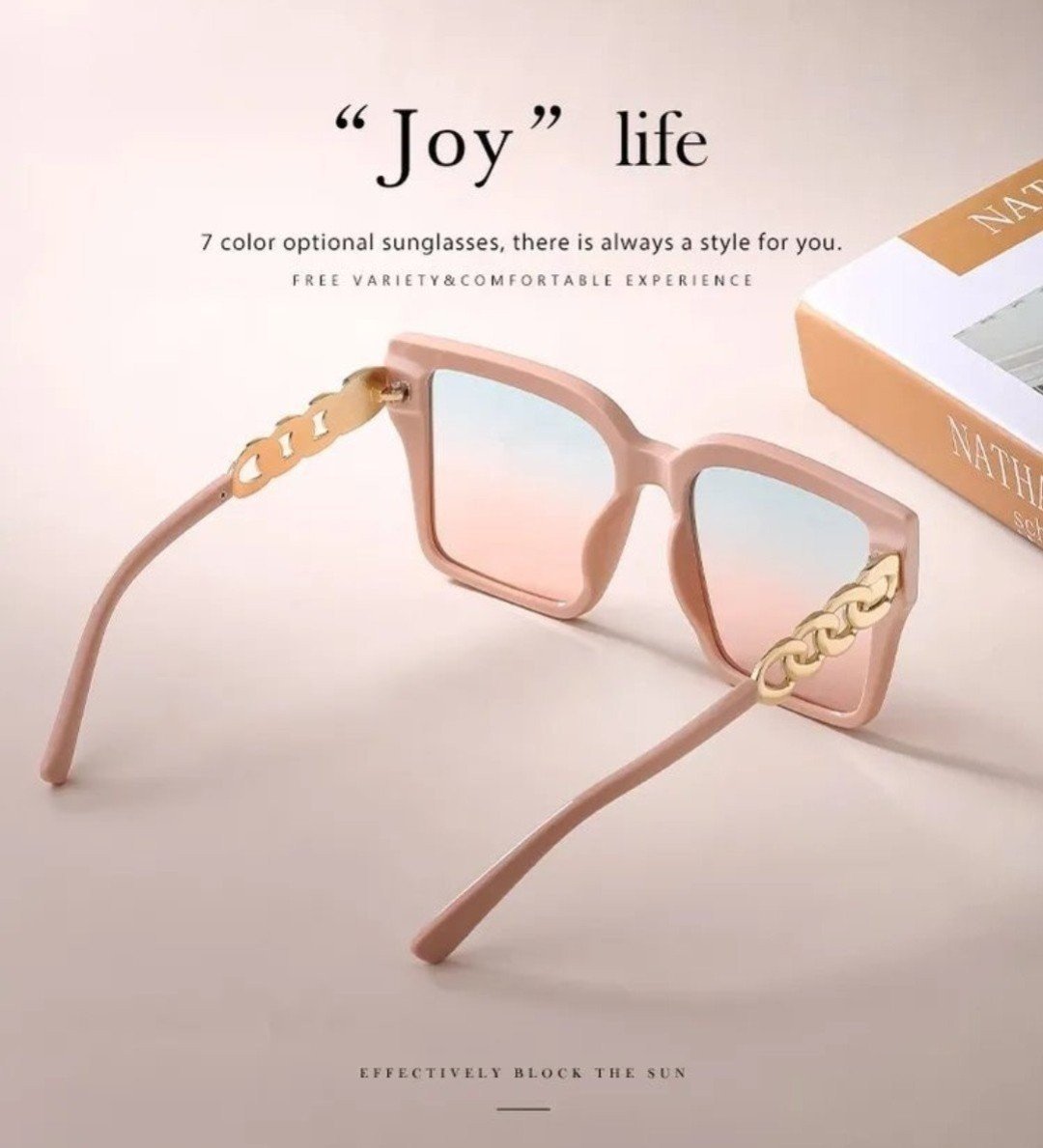 LUNETTES de soleil OVERSIZED CHIC – NEUVES