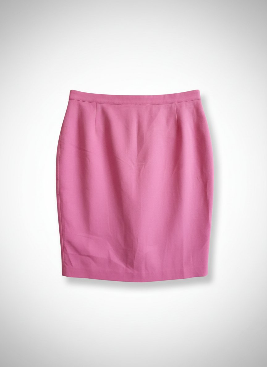 Jupe droite rose vif chic et élégante