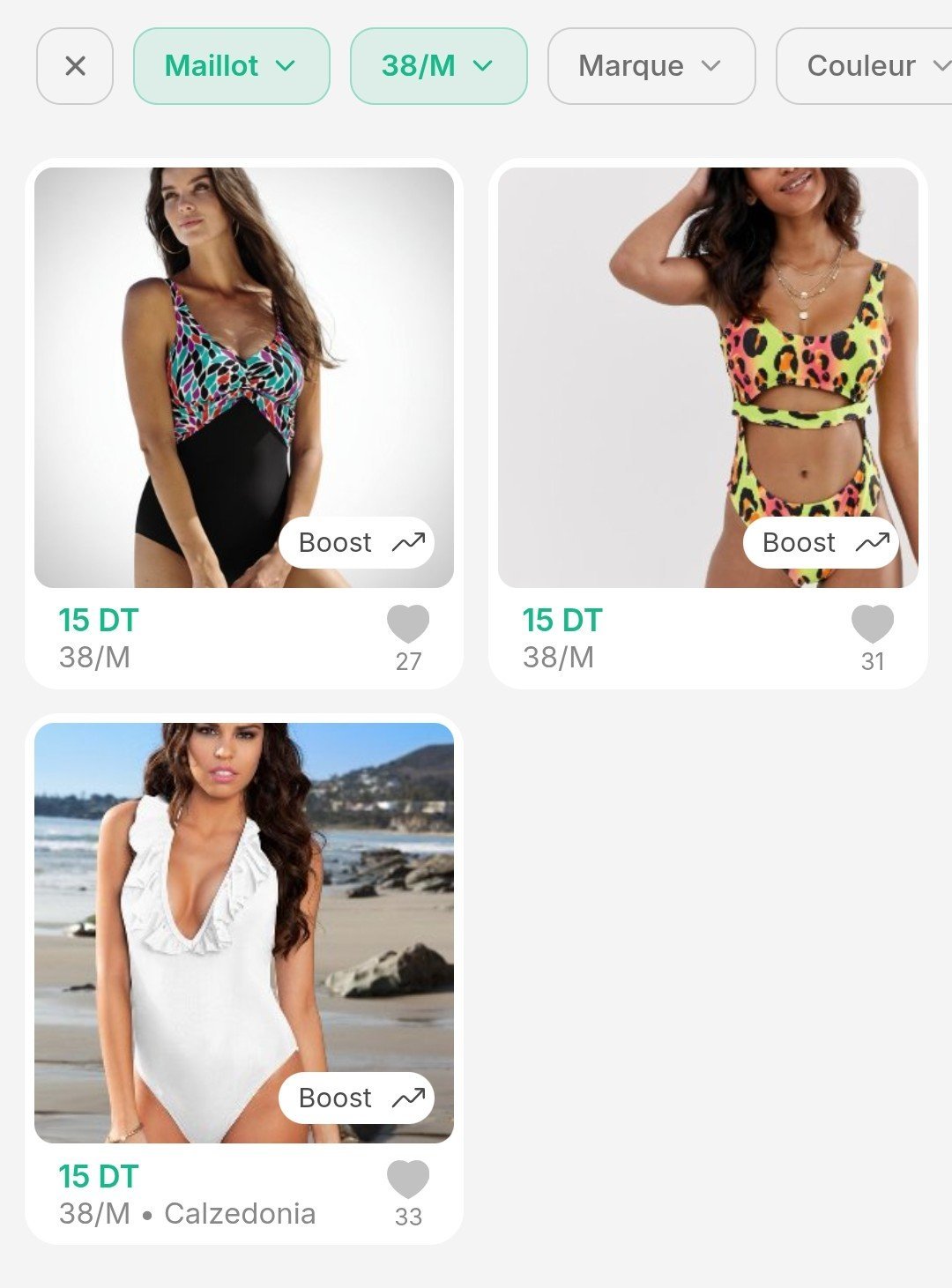 Lot de 3 Maillots de bain 1 pièce Femme Taille M / 38 - Calzedonia & Co - Super état