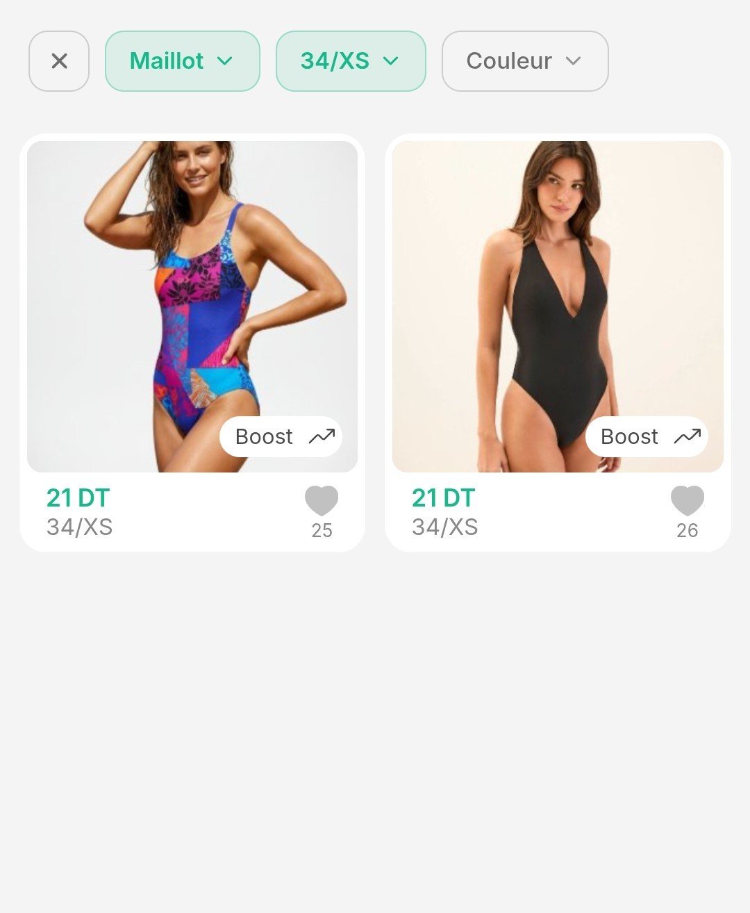 Lot de 2 maillots de bain 1 pièce - 34 / XS