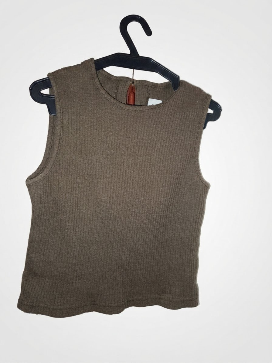 Top Sans Manches Marron Nervuré - A. BYER CALIFORNIA