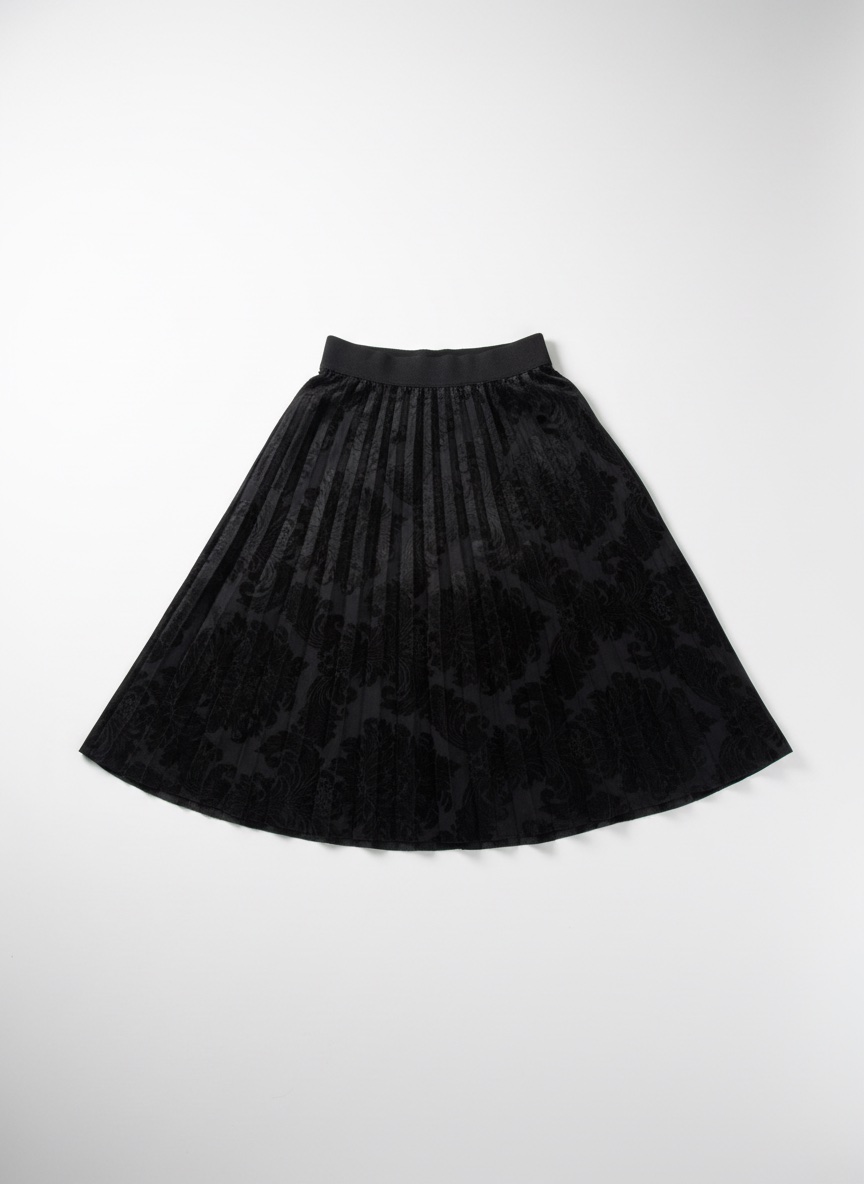 Jupe Noir effet velours JOHANNA Paris