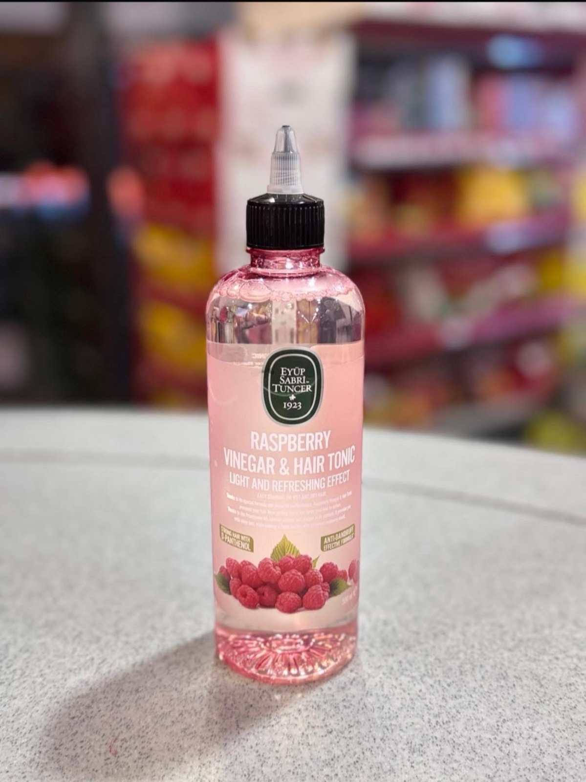Un tonique capillaire au vinaigre de framboise خل التوت