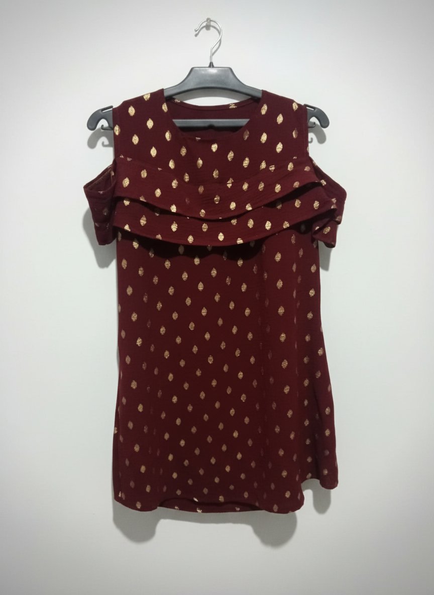 Robe rouge bordeaux 