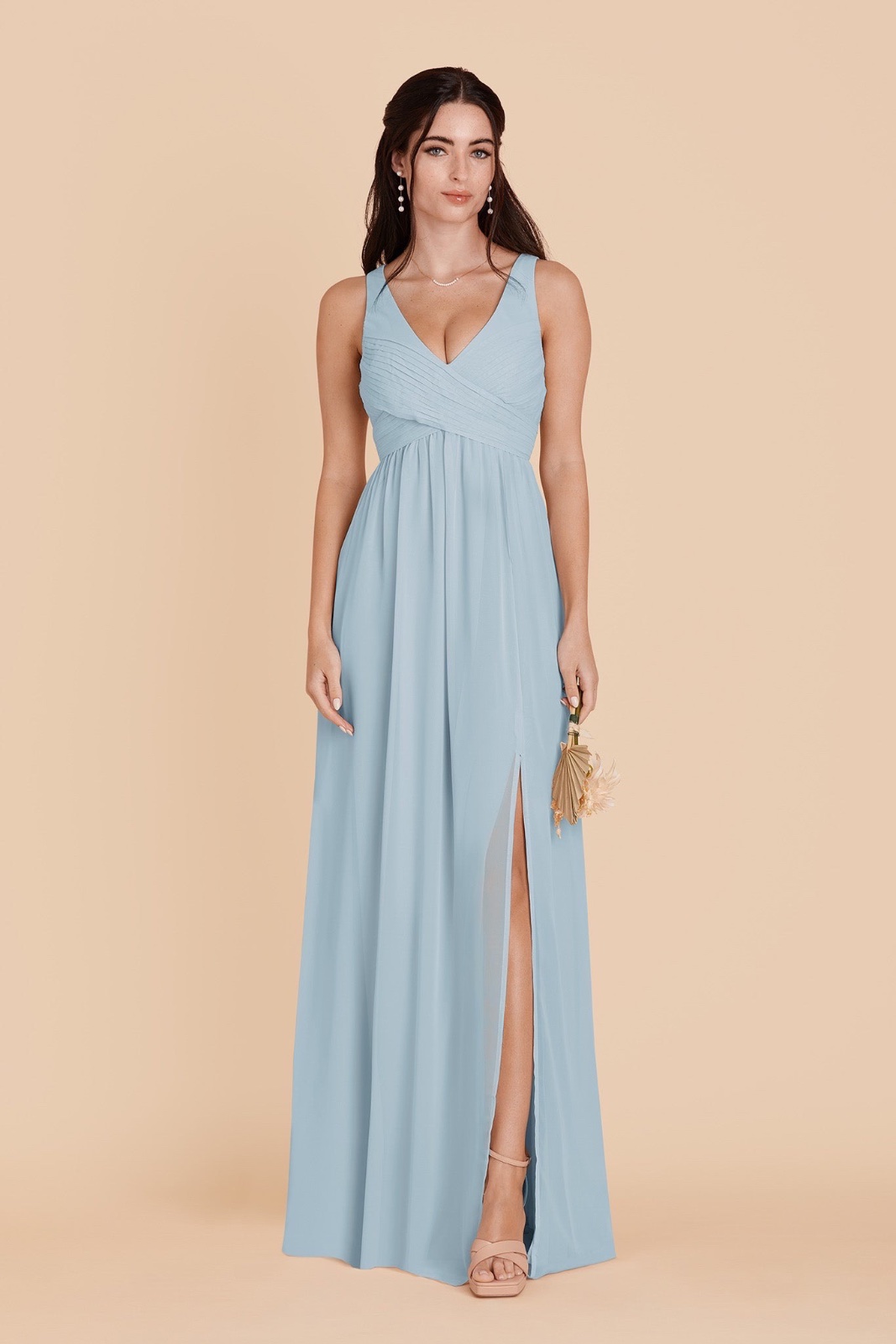 Robe bleu pastel de soireé