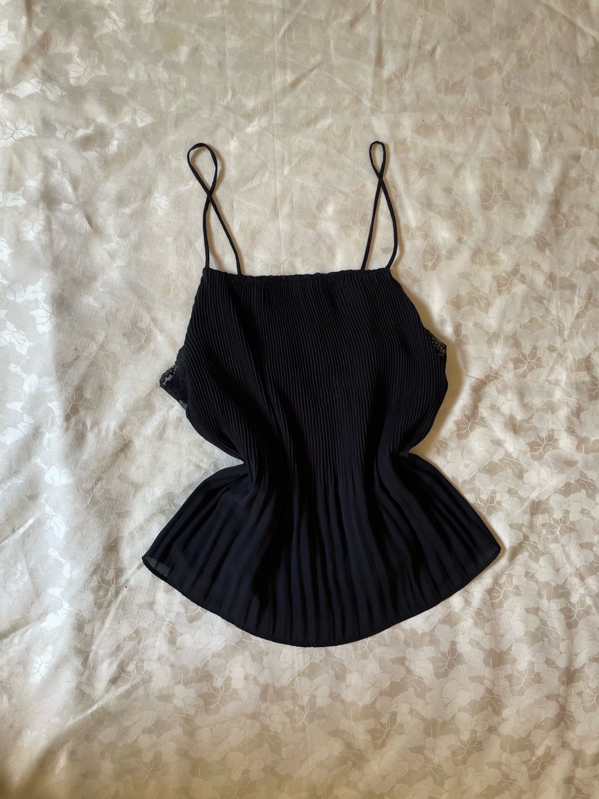 T shirt avec details en dentelle 
