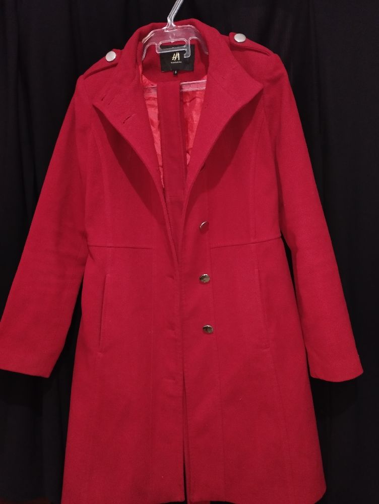 Manteau cachemir rouge HA 