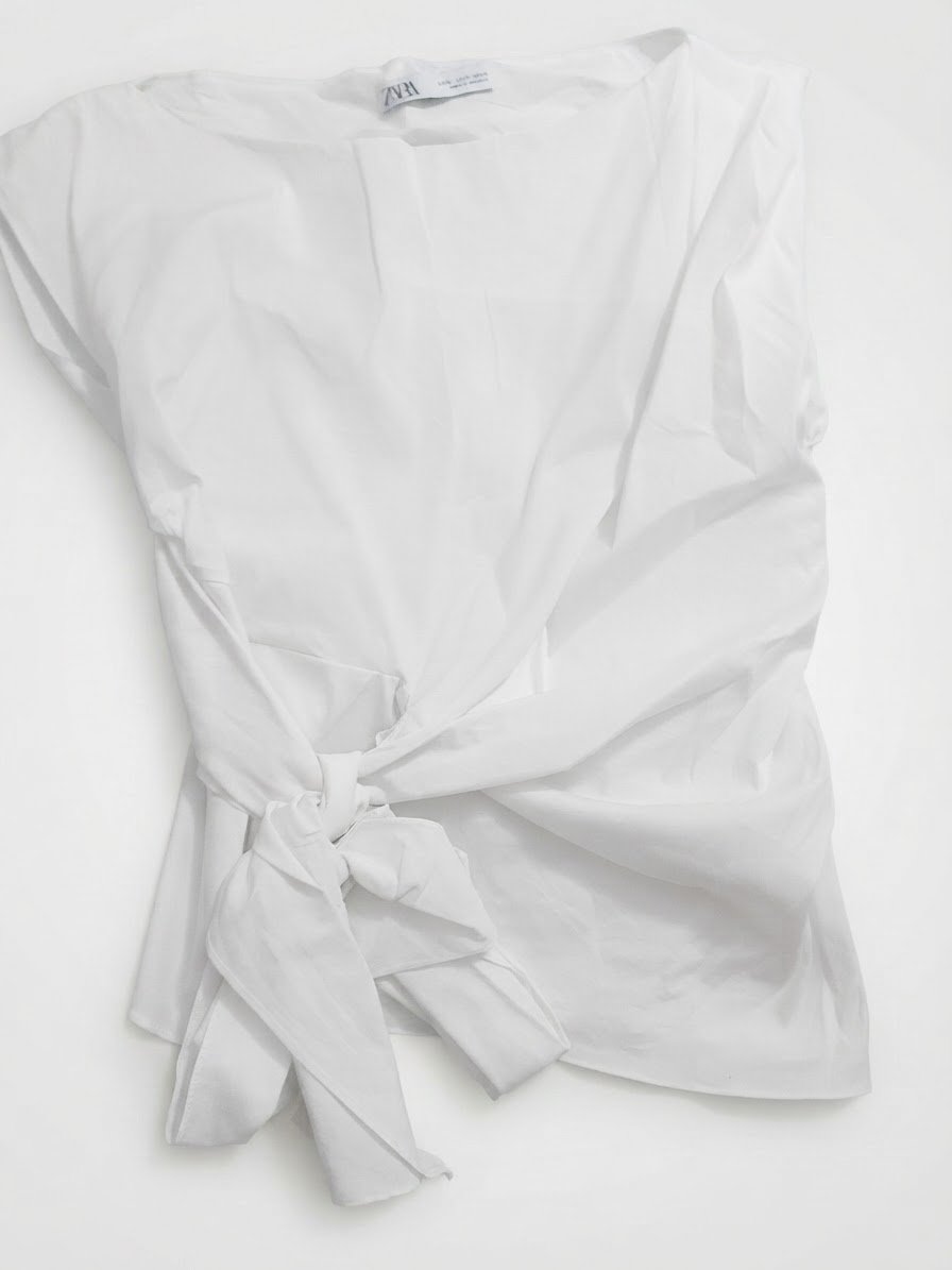 Chemise asymmetrique blanche 