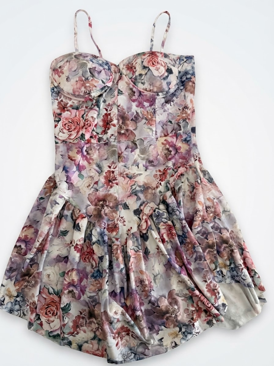 Robe Fleurie Courte