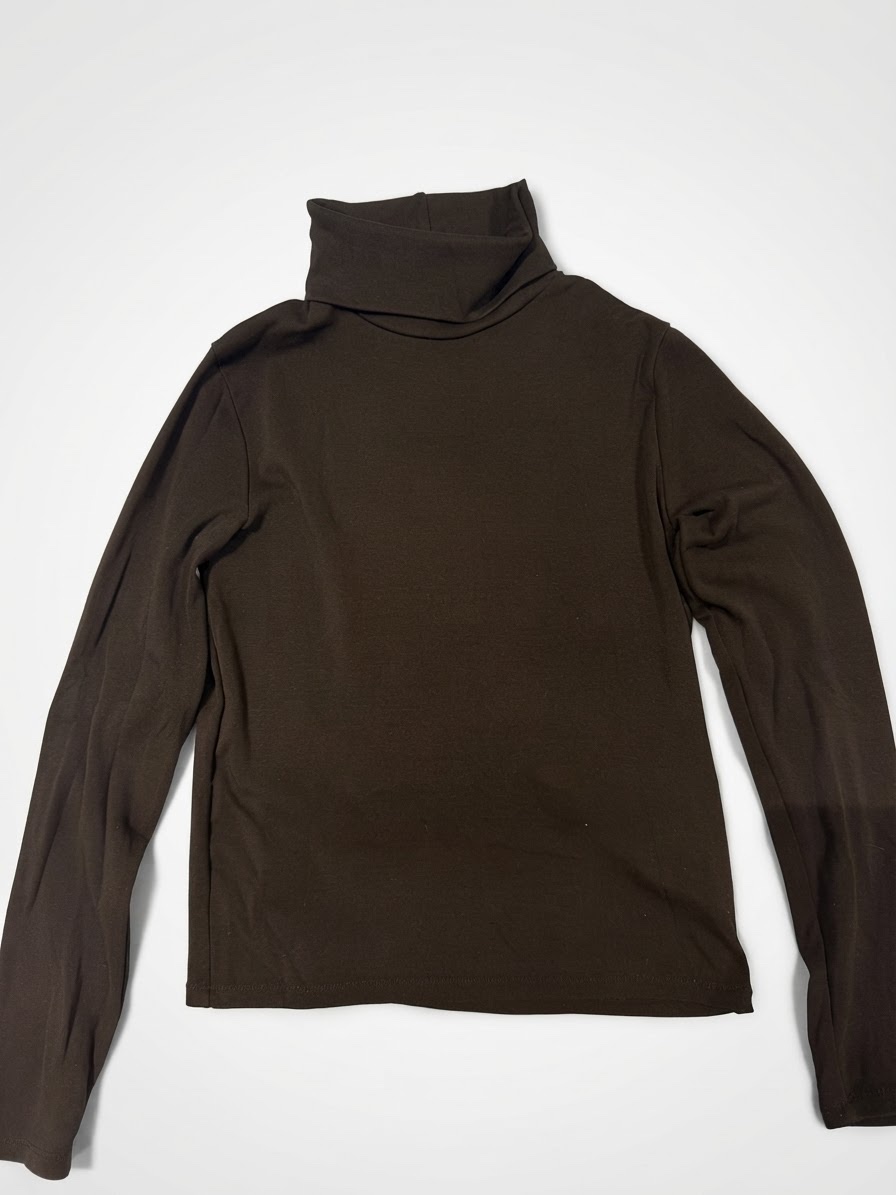 Pull Noir Col Menton Stradivarius 