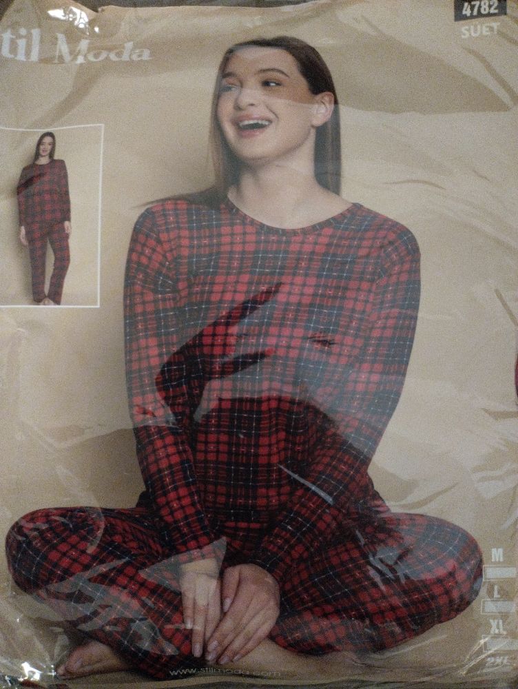 Pyjama carreaux rouge