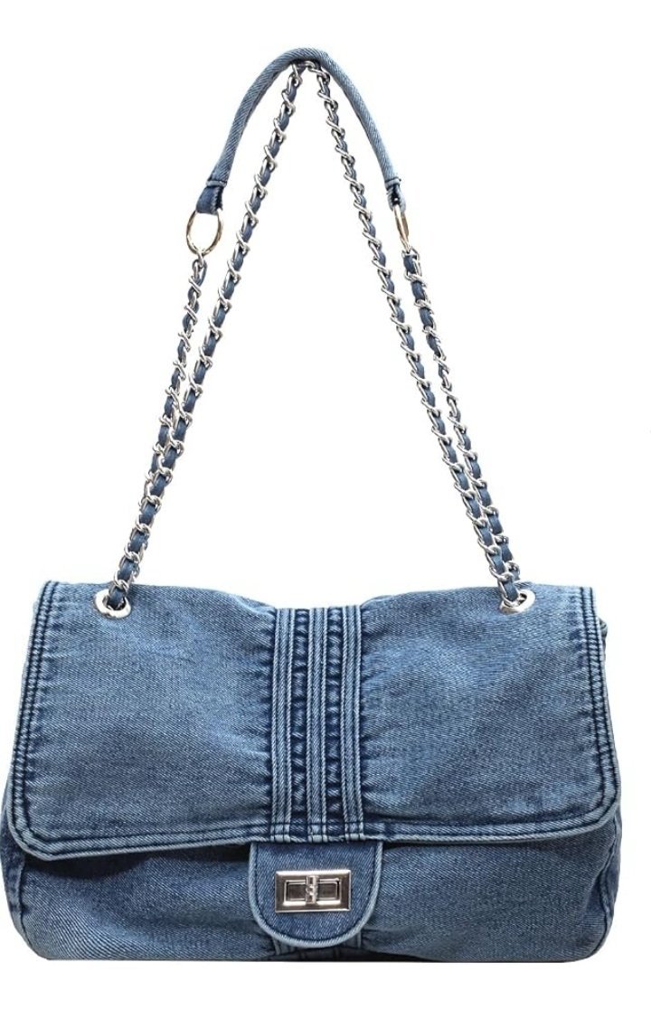Denim shoulder bag 