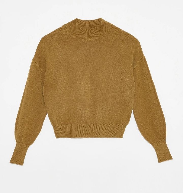 Pull-over femme camel